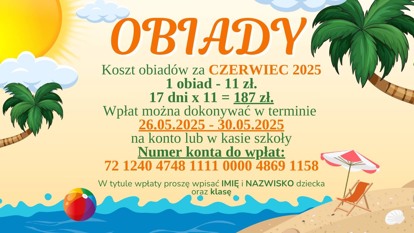 OBIADY - CZERWIEC 2025