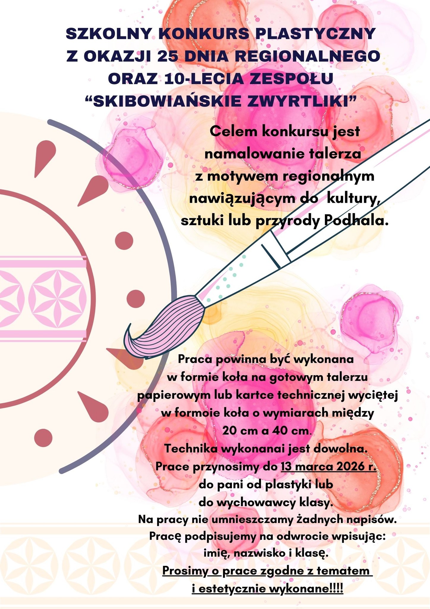 Szkolny konkurs plastyczny