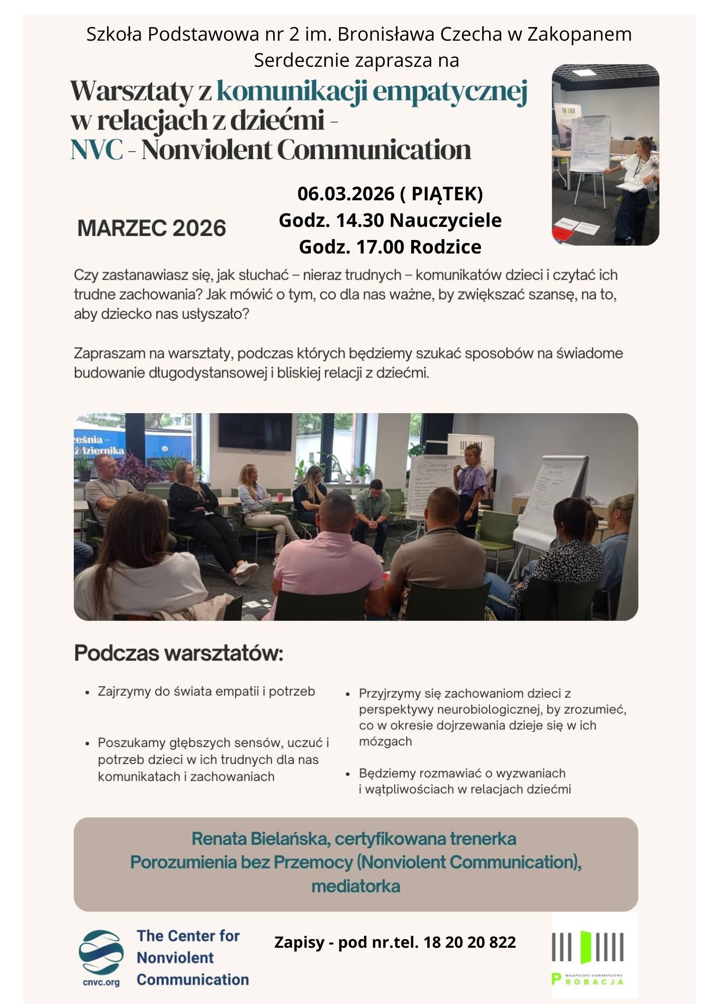 Warsztaty z komunikacji empatycznej w relacjach z dziećmi